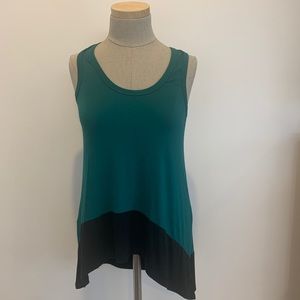 NWT BCBG MaxAzria Green and Black Tank Top